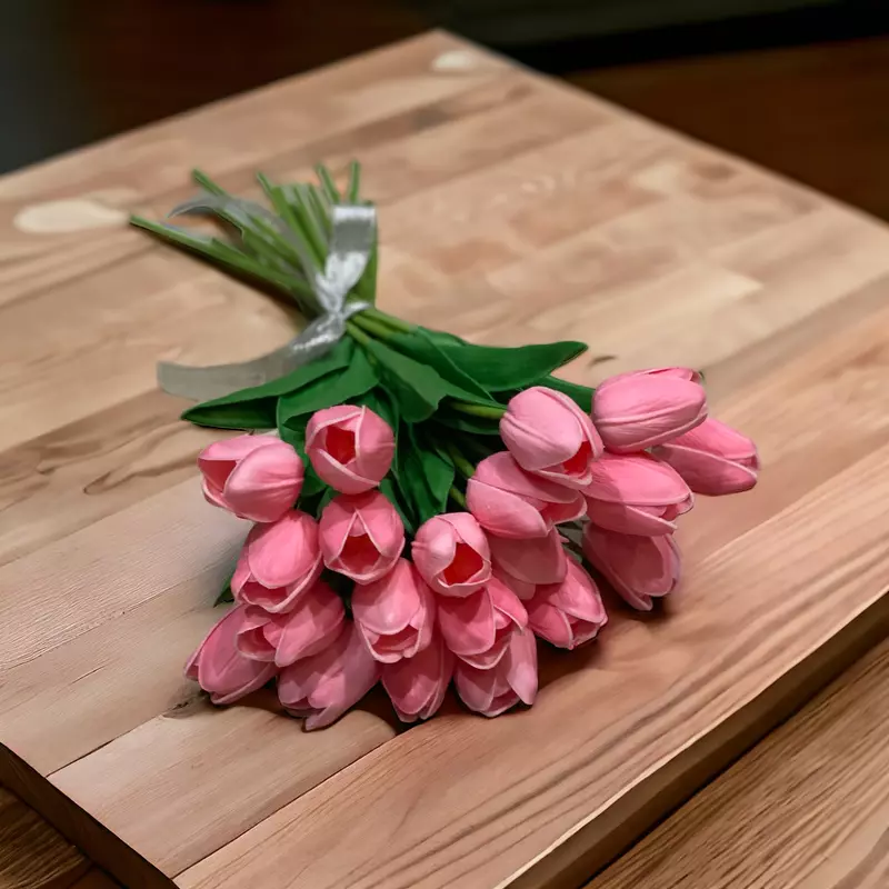 Pink mű tulipán csokor